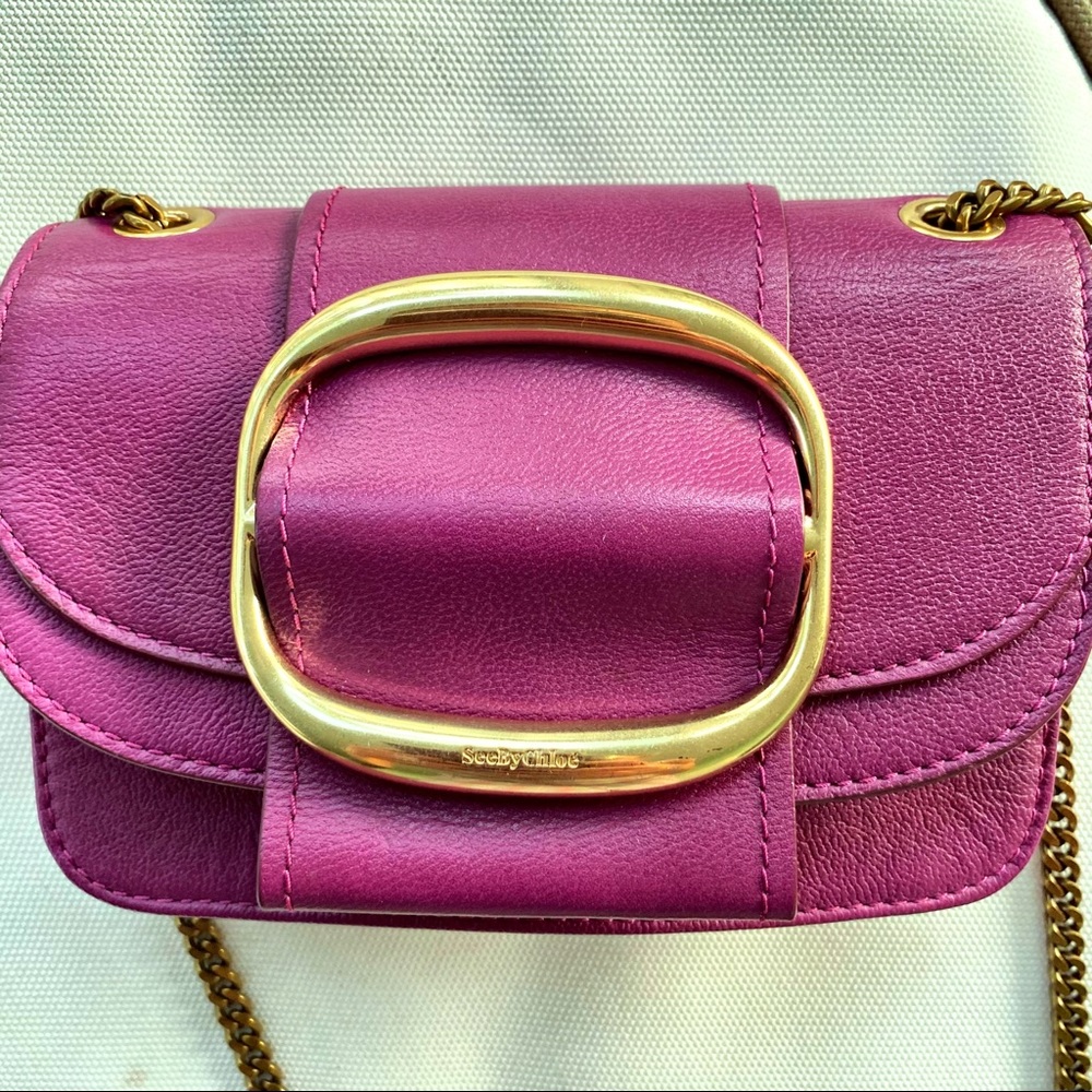 See By Chloe Pulpy Purple Hopper Crossbody EUC - Picture 14 of 16